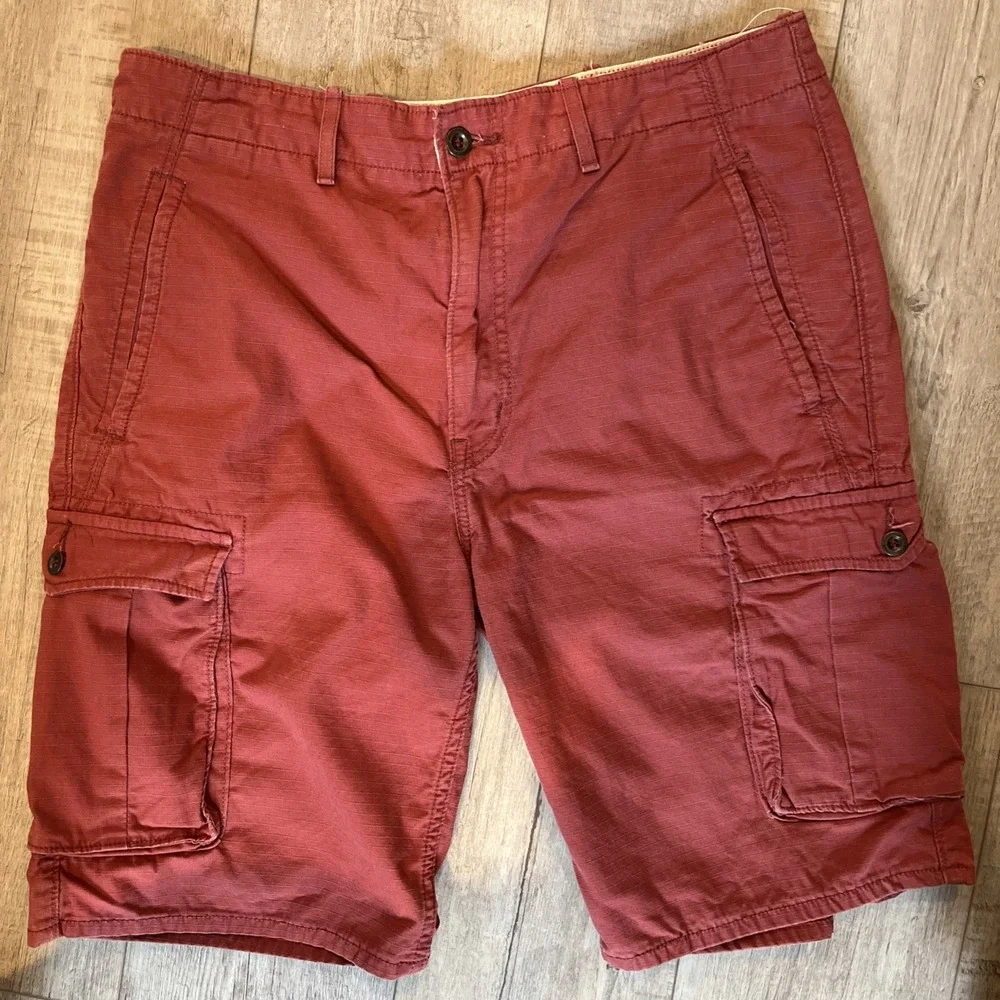 Levi's‎ Men's Cargo Shorts Size 33 Rust 100% Cotton Workwear Pockets